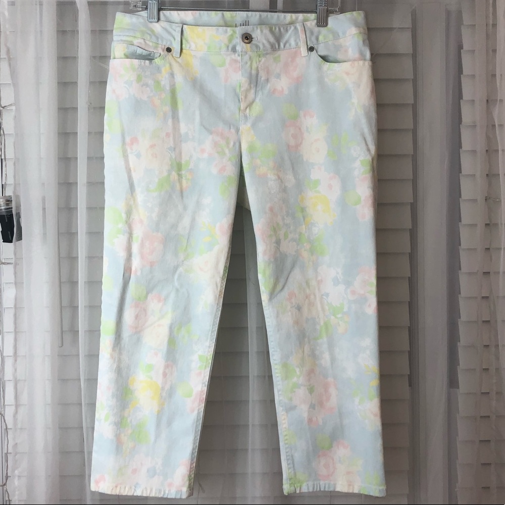 Floral crop pant